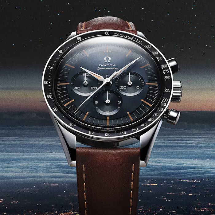 Omega Speedmaster Anniversary Series 40mm Mens Watch Blue -Brown Leather Strap O31032405006002 - Image 5