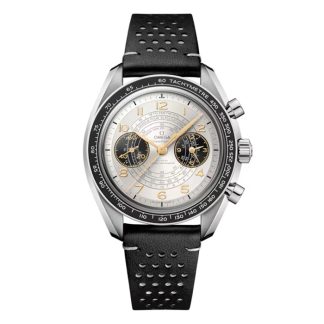 Omega Speedmaster Chronoscope Paris 2024 Olympics 43mm Mens Watch Leather O52232435102001