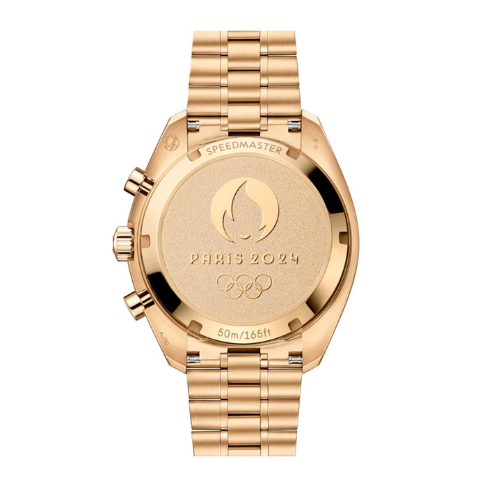 Omega Speedmaster Chronoscope Paris 2024 Olympics 43mm Mens Watch Moonshine Gold O52260435102001 - Image 3
