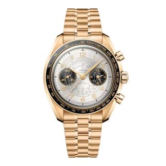 Omega Speedmaster Chronoscope Paris 2024 Olympics 43mm Mens Watch Moonshine Gold O52260435102001