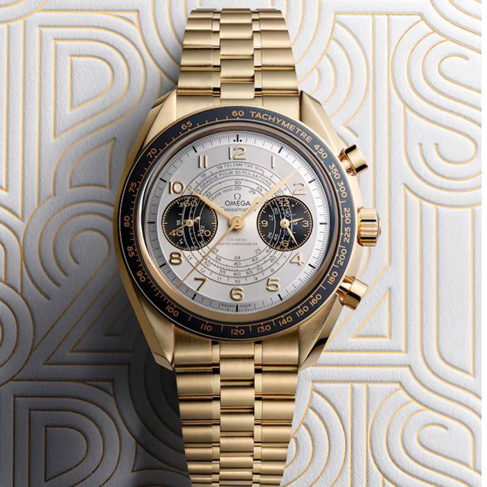Omega Speedmaster Chronoscope Paris 2024 Olympics 43mm Mens Watch Moonshine Gold O52260435102001 - Image 5