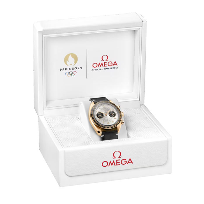 Omega Speedmaster Chronoscope Paris 2024 Olympics 43mm Mens Watch Moonshine Gold O52262435102001 - Image 5