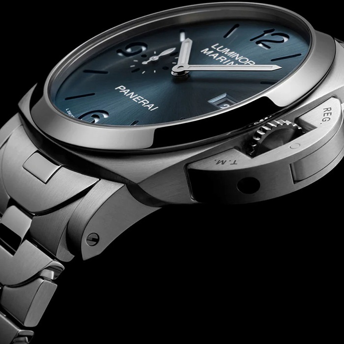 Panerai Luminor Marina 44mm Mens Watch Blue PAM03323 - Image 4