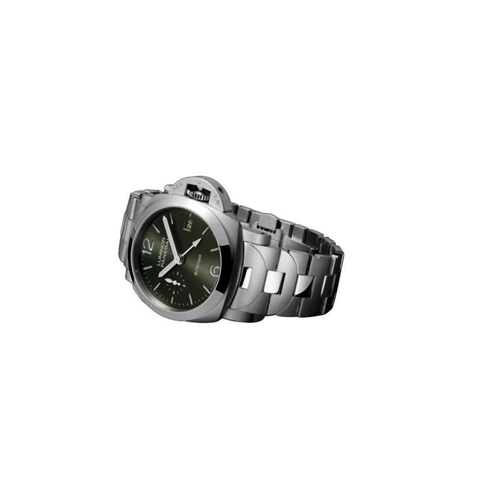 Panerai Luminor Quaranta BiTempo 40mm Mens Watch Green PAM01640 - Image 4