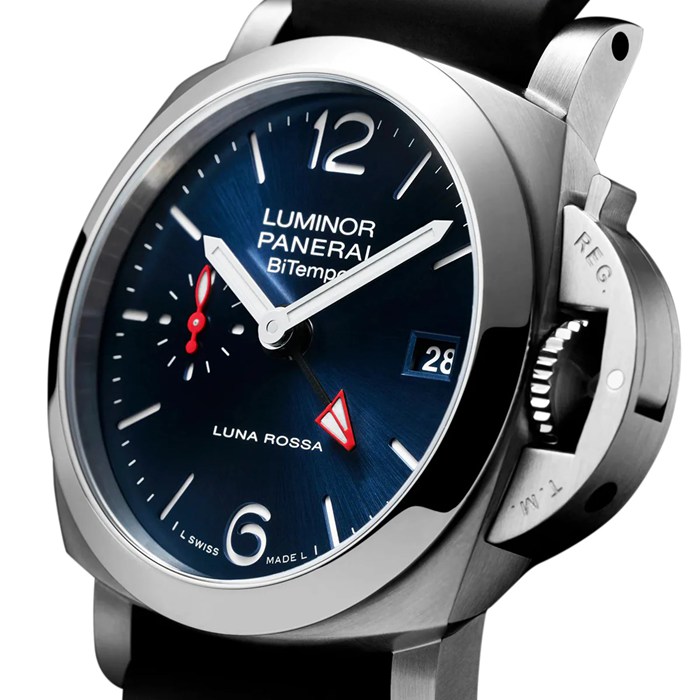 Panerai Luminor Quaranta BiTempo Luna Rossa 40mm Mens Watch Blue PAM01404 - Image 2