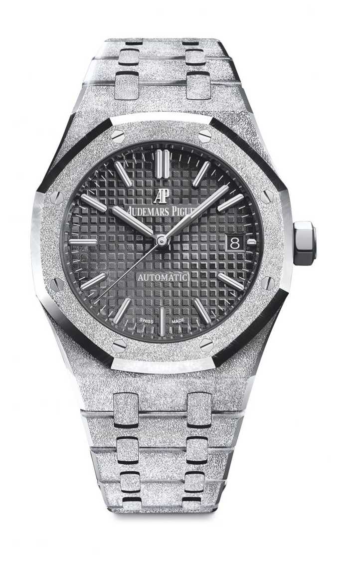 Replica Audemars Piguet Royal Oak Frosted Gold Selfwinding Black 15454BC.GG.1259BC.03