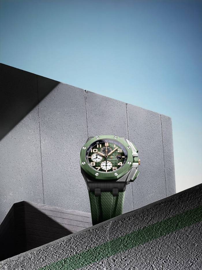 Replica Audemars Piguet Royal Oak Offshore Chronograph Automatic Green 26405CE-OO-A056CA-01 - Image 4