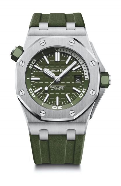 Replica Audemars Piguet Royal Oak Offshore Diver Green 15710ST.OO.A052CA.01