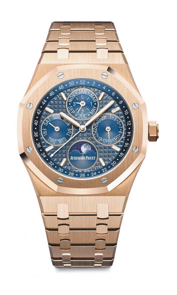 Replica Audemars Piguet Royal Oak Perpetual Calendar Blue 26574OR.OO.1220OR.02