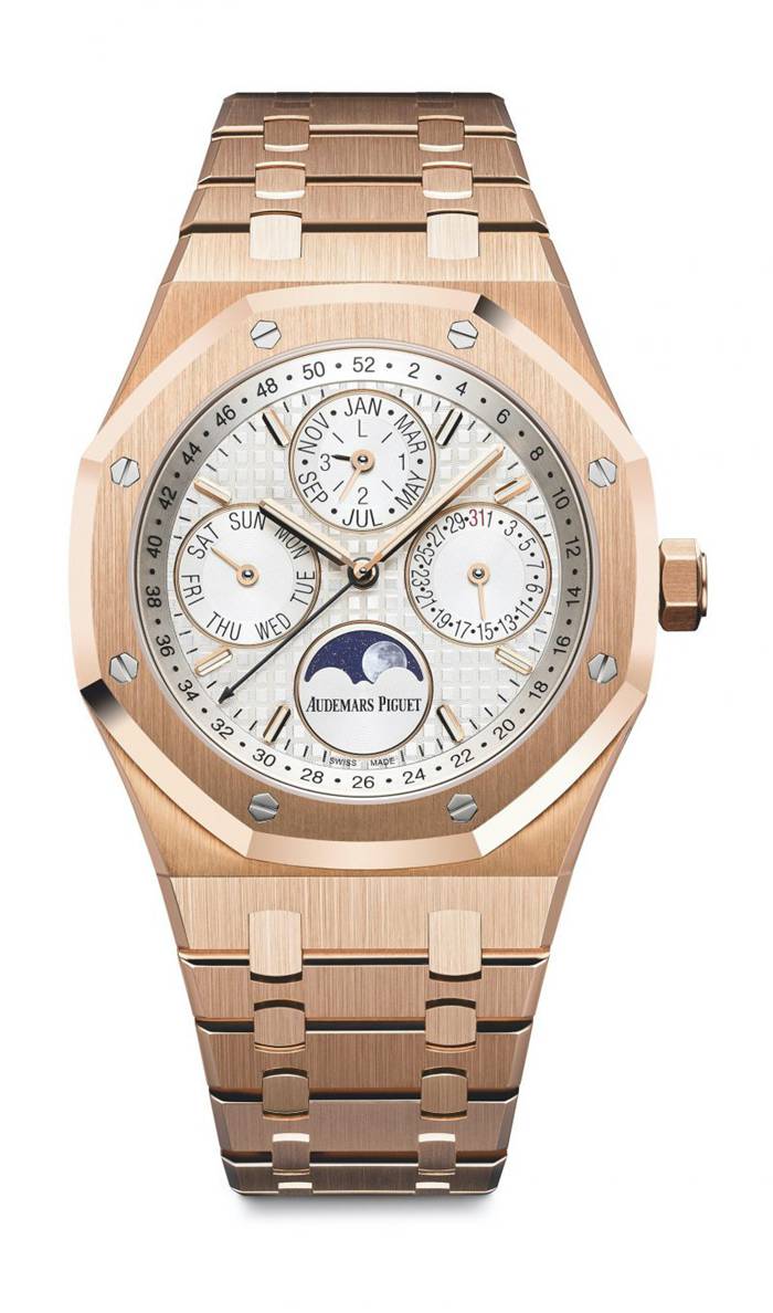 Replica Audemars Piguet Royal Oak Perpetual Calendar Silver 26574OR.OO.1220OR.01