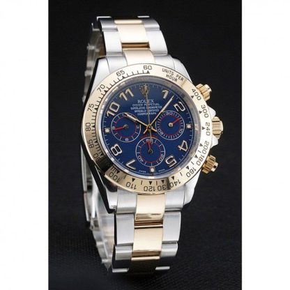 Replica Rolex Cosmograph Daytona Blue Dial Two Tone Stainless Steel Bracelet 1454246 - Image 3