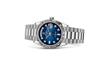 Replica Rolex Day-Date 36 Oyster 36 mm white gold 128239 - Image 2