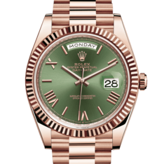 Replica Rolex Day-Date 40 Oyster 40 mm Everose gold 228235