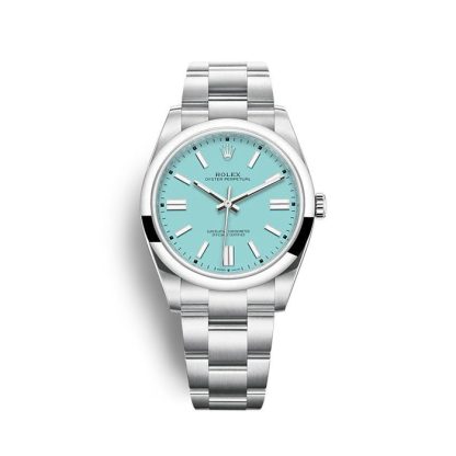 Replica Rolex Oyster Perpetual 41mm Turquoise blue