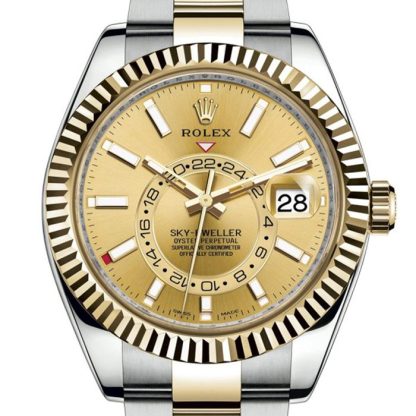 Replica Rolex Sky-Dweller Oyster 42 mm Oystersteel and yellow gold 326933