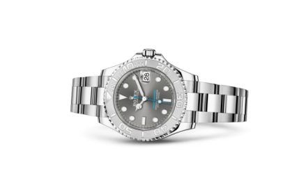 Replica Rolex Yacht-Master 37 Oyster 37 mm Oystersteel and platinum 268622 - Image 2