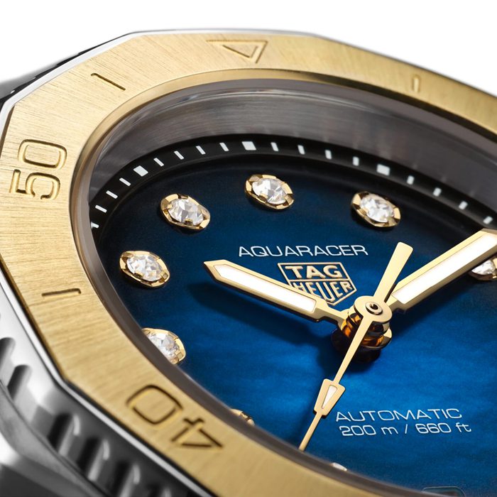 TAG Heuer Aquaracer Professional 200 Date 30mm Ladies Watch Blue WBP2450.BA0622 - Image 3