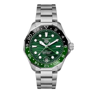 TAG Heuer Aquaracer Professional 300 GMT 42mm Mens Watch Green WBP5115.BA0013