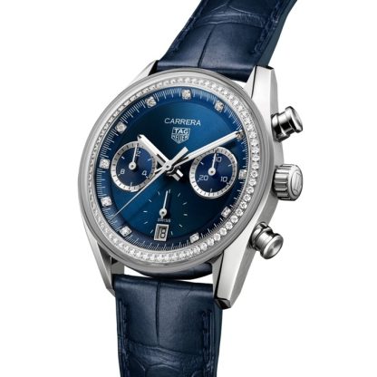 TAG Heuer Carrera 39mm Ladies Watch Precious Blue CBS2214.FC6567 - Image 2