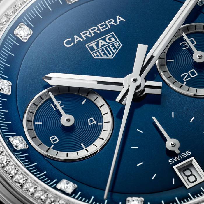 TAG Heuer Carrera 39mm Ladies Watch Precious Blue CBS2214.FC6567 - Image 5