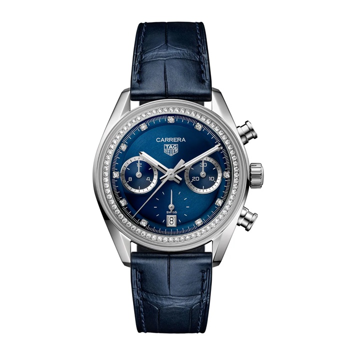 TAG Heuer Carrera 39mm Ladies Watch Precious Blue CBS2214.FC6567