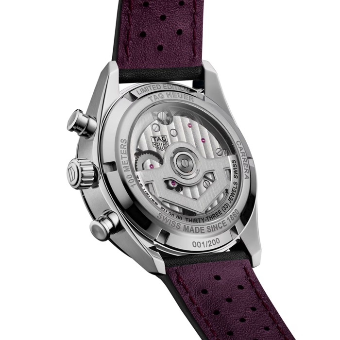 TAG Heuer Carrera Glassbox Tourbillon Limited Edition 42mm Mens Watch Purple CBS5017.FC6605 - Image 3