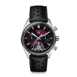 TAG Heuer Carrera Glassbox Tourbillon Limited Edition 42mm Mens Watch Purple CBS5017.FC6605