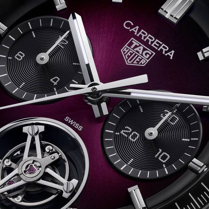 TAG Heuer Carrera Glassbox Tourbillon Limited Edition 42mm Mens Watch Purple CBS5017.FC6605 - Image 5
