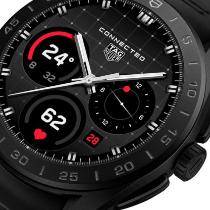 TAG Heuer Connected Calibre E5 45mm Mens Watch Titanium Black Rubber Strap SBT8A80.BT6293 - Image 2