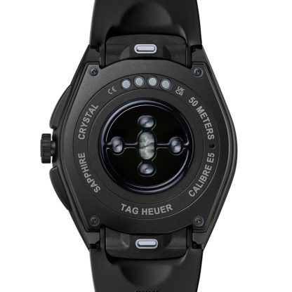 TAG Heuer Connected Calibre E5 45mm Mens Watch Titanium Black Rubber Strap SBT8A80.BT6293 - Image 4