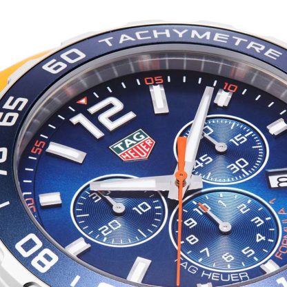 TAG Heuer Formula 1 Chronograph 43mm Mens Watch Orange Rubber Strap CAZ1014.FT8028 - Image 2