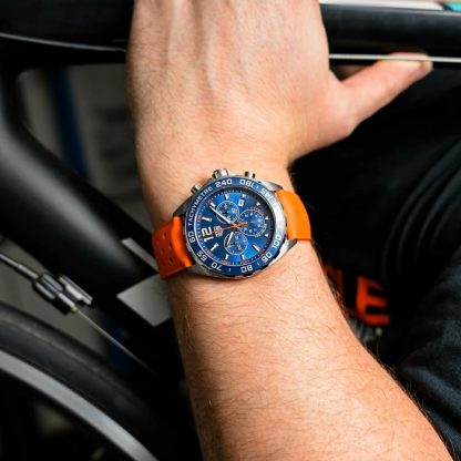 TAG Heuer Formula 1 Chronograph 43mm Mens Watch Orange Rubber Strap CAZ1014.FT8028 - Image 5