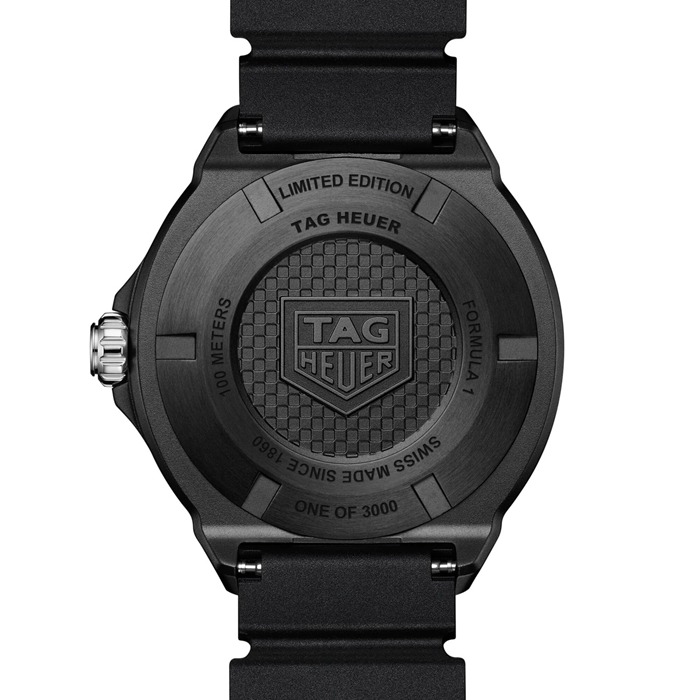 TAG Heuer Formula 1 Solargraph Limited Edition 38mm Mens Watch Black WBY1114.FT8084 - Image 5