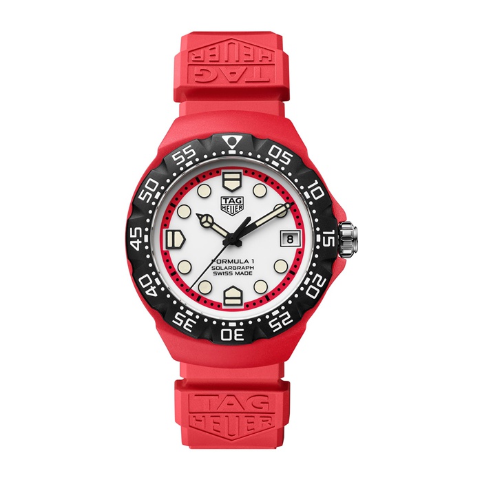 TAG Heuer Formula 1 Solargraph Limited Edition 38mm Mens Watch Red WBY1161.FT8086