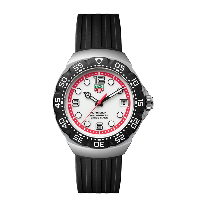 TAG Heuer Formula 1 Solargraph Limited Edition 38mm Mens Watch White WBY111A.FT8106