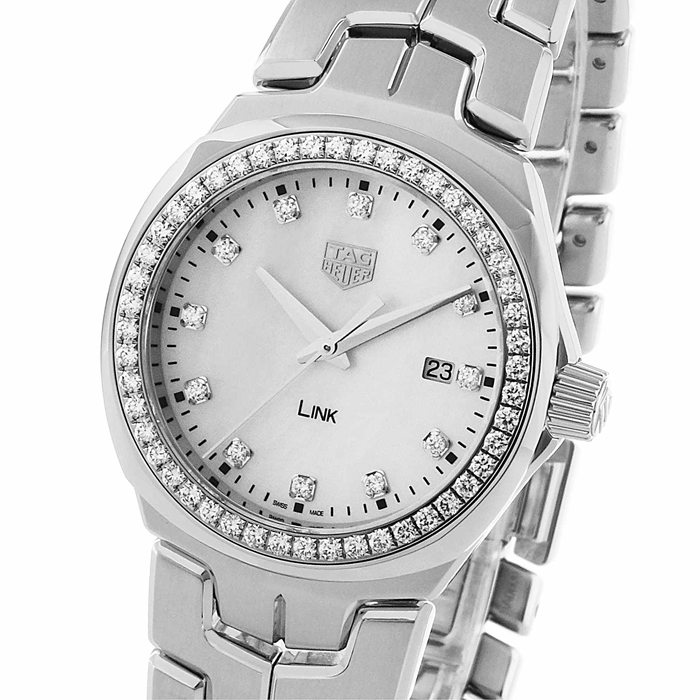 TAG Heuer Link 32mm Diamond Bezel Ladies Watch WBC1316.BA0600 - Image 3