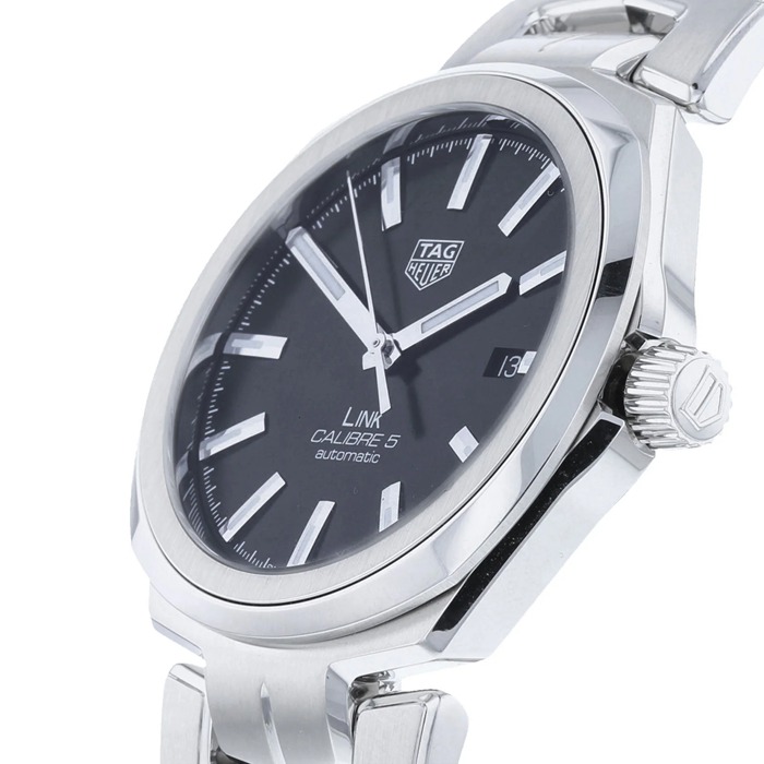 TAG Heuer Link Calibre 5 41mm Automatic Date Mens Watch WBC2110.BA0603 - Image 2