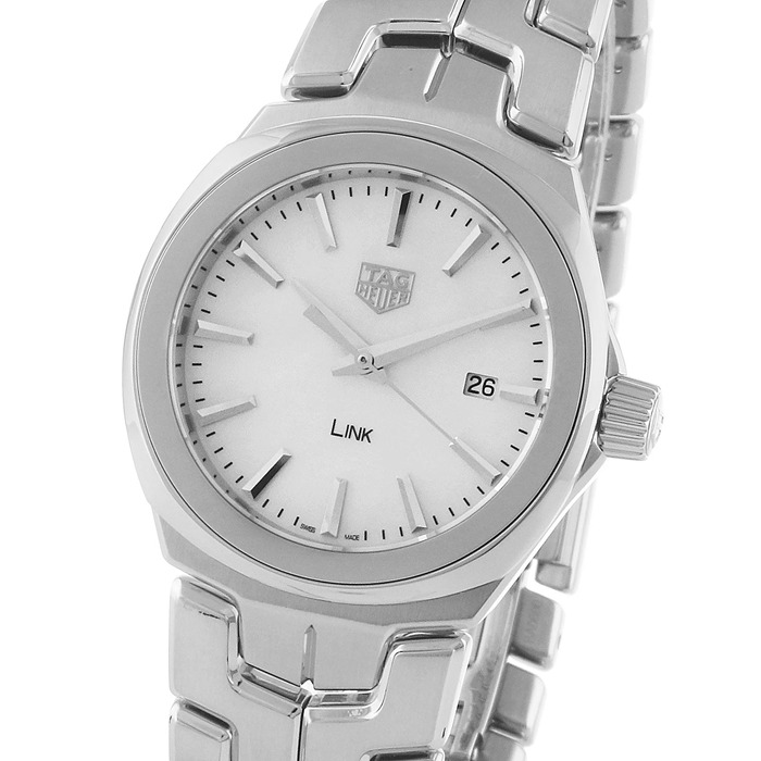 TAG Heuer Link Quartz Date Mother Of Pearl 32mm Ladies Watch WBC1310.BA0600 - Image 3