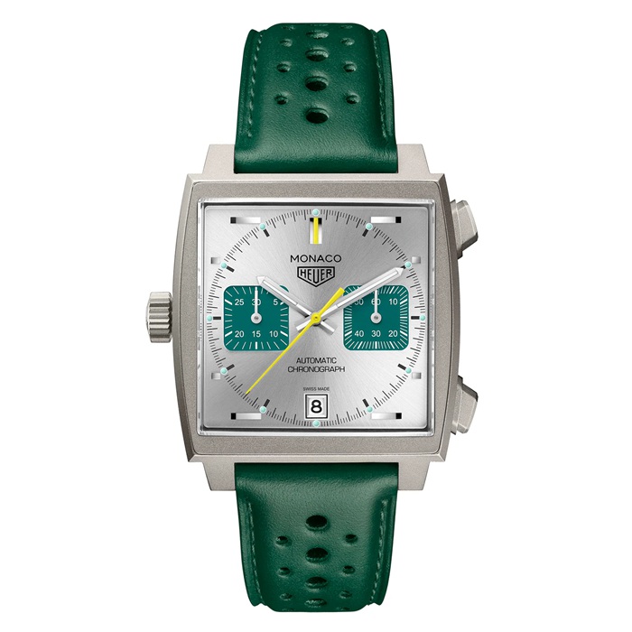 TAG Heuer Monaco Chronograph Racing Green 39mm Mens Watch CAW218E.FC6565