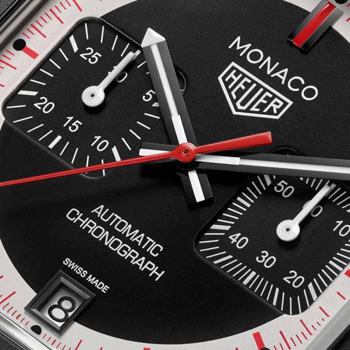 TAG Heuer Monaco Chronograph Stopwatch 39mm Limited Edition Mens Watch Black CAW218F.FC6356 - Image 3