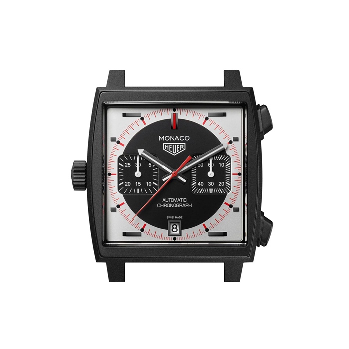 TAG Heuer Monaco Chronograph Stopwatch 39mm Limited Edition Mens Watch Black CAW218F.FC6356 - Image 5