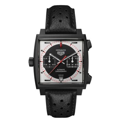 TAG Heuer Monaco Chronograph Stopwatch 39mm Limited Edition Mens Watch Black CAW218F.FC6356