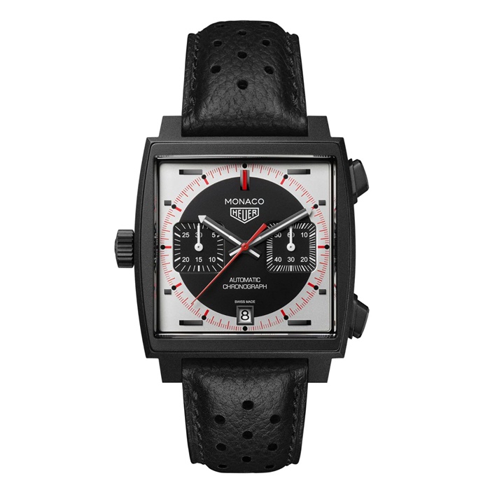 TAG Heuer Monaco Chronograph Stopwatch 39mm Limited Edition Mens Watch Black CAW218F.FC6356