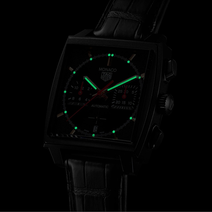 TAG Heuer Monaco Dark Lord 39mm Mens Watch CBL2180.FC6497 - Image 5