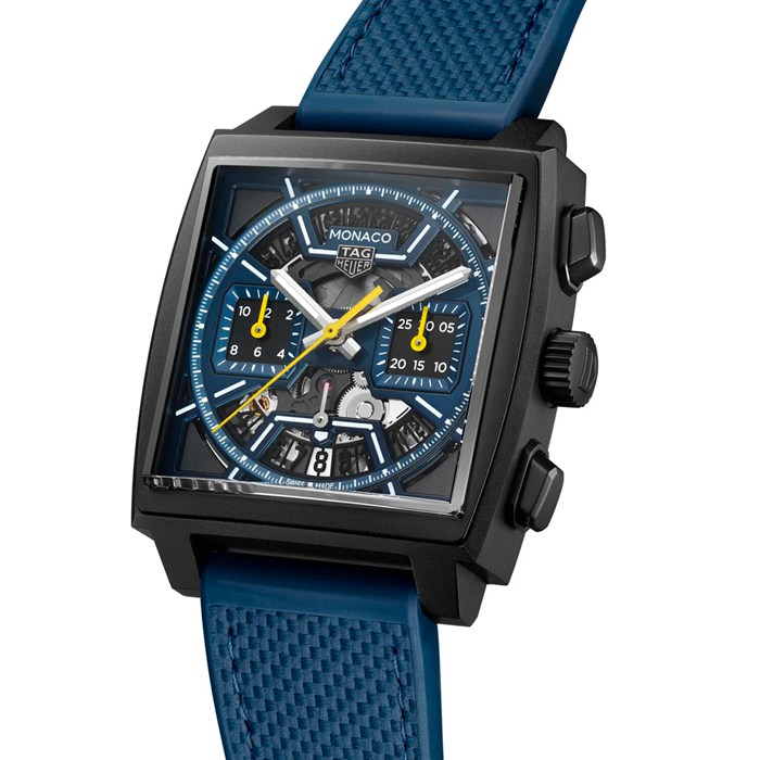 TAG Heuer Monaco Skeleton 39mm Mens Watch Blue CBL2188.FT6261 - Image 2