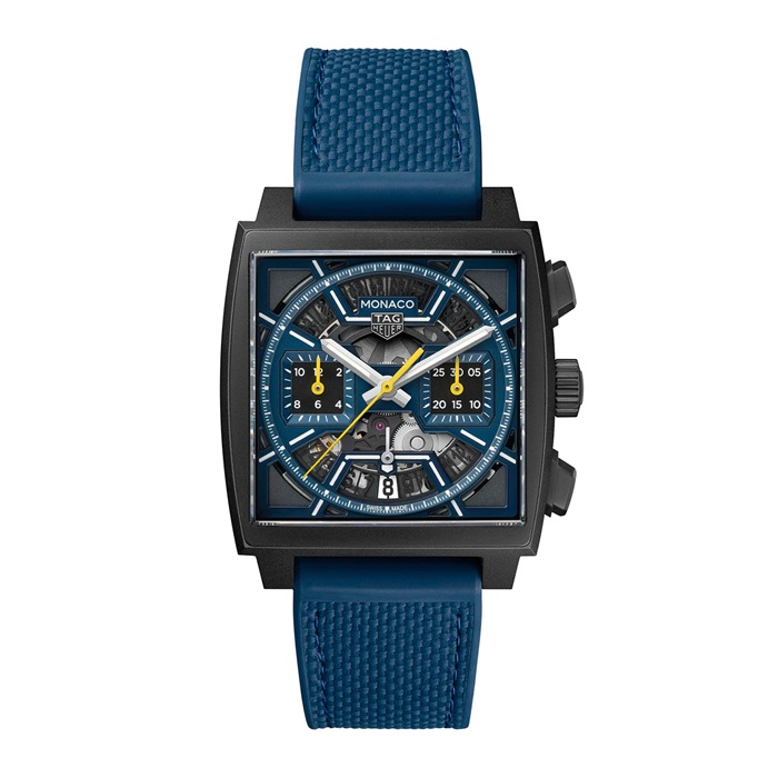 TAG Heuer Monaco Skeleton 39mm Mens Watch Blue CBL2188.FT6261